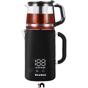 تصویر چای ساز هوشمند داونتی مدل DW4031 با بدنه فولادی و نمایشگر لمسی 