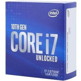 تصویر پردازنده تری اینتل مدل Core i7-10700K با فرکانس 3.8 گیگاهرتز پردازنده CPU اینتل Core i7-10700K 3.8GHz LGA 1200 Comet Lake