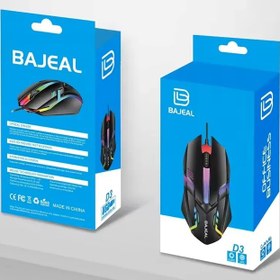 تصویر ماوس گیمینگ RGB طرح باجیل مدل D3 Mouse Gaming BAJEAL D3