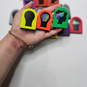 تصویر گچ مو رنگی - نارنجی 