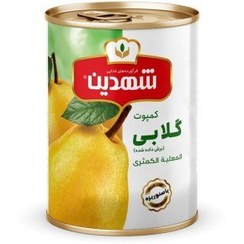 تصویر کمپوت370 گرم گلابی کلیددار شهدین 