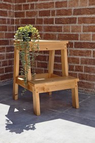 تصویر چهارپایه چوبی - ۱ 