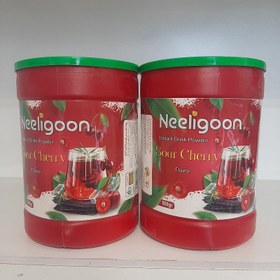 تصویر پودر شربت فوری آلبالو 800 گرمی شرکت نیلیگون 