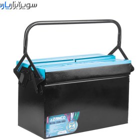 تصویر جعبه ابزار فلزی دو طبقه 40 سانت بلند اتومات زانکو مدل Z-MTB 422 ZANCO Z-MTB 422 metal tool box