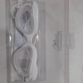 تصویر عینک شنا سفید رنگ 