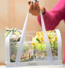 تصویر پک گل و کیک فنجونی 