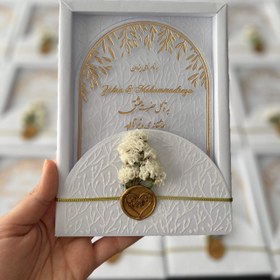 تصویر کارت عروسی خاص - گل سفید 