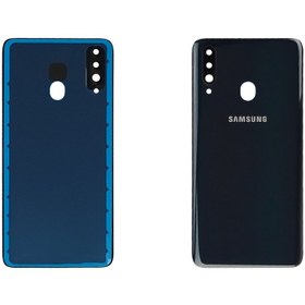 تصویر درب پشت سامسونگ مدل A20s رنگ مشکی 