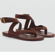 تصویر صندل سوئید با بند | MANGO | 943823855 | اورجینال 