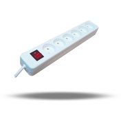 تصویر چند راهی 6 خانه برق هانی الکتریک HI-601 با کابل 2 متری Hani Electric HI-601 2m 6 Way Power Strip