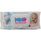 تصویر دستمال مرطوب کمر باریک پاک کننده کودک حاوی عصاره کالاندولا Nino Nino Calendula Baby Wet Wipes