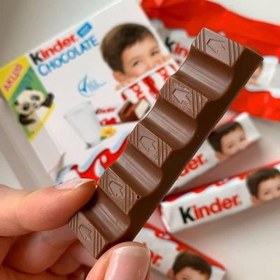 تصویر شکلات شیری کاکائویی کیندر 4 عددی Kinder cocoa milk chocolate 4pcs