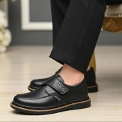 تصویر کفش کالج پسرانه چرمی دوردوخت گوچی کوروش 