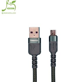 تصویر کابل تبدیل USB به MicroUsb ترانیو T-X15V طول 1متر 