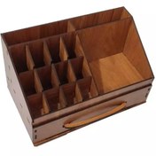 تصویر نظم دهنده (جعبه) لوازم التحریر (چوبی) رنگ طرح چوب organizer (box), stationery (wooden), wood design