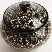 تصویر قندان نقطه کوبی سفالی|MK08 