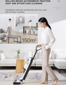 تصویر Wtrtr Cordless Floor CleanerNewest Handheld Wet and Dry Vacuum CleanerRunning 50 mins3-in-1 floor washer Handheld Vacuums1 year warranty - ارسال 10 الی 15 روز کاری 