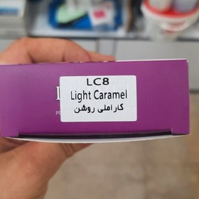 تصویر کیت رنگ ابرو لیونل lionel شماره LC8کاراملی روشن LIGHT CARAMEL 