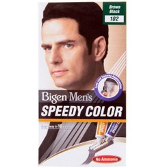 تصویر کیت رنگ مو بیگن Speedy Colour مدل Brown Black شماره ۱۰۲ 