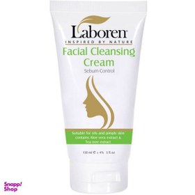 تصویر کرم پاک‌ کننده آرایش لابورن (Laboren) مدل Sebum Control مناسب پوست چرب و جوش دار حجم 150 میلی‌لیتر 