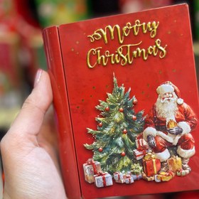 تصویر جعبه فلزی طرح کریسمس 