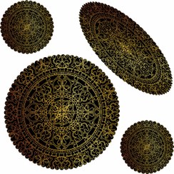 تصویر ست رومیزی 4 تکه مدل S32-42145 چند رنگ 