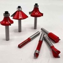 تصویر ست 15 عددی تیغ اور فرز نجاری پلاتینیوم شفت 6 میلیمتر 15 PCS ROUTER BIT SET