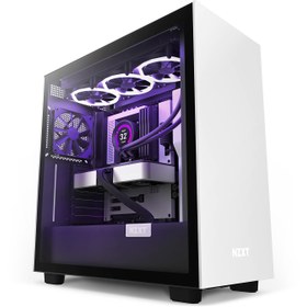 تصویر کیس NZXT H7 - Matte White/Black 