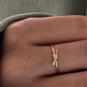 تصویر انگشتر گره ظریف 