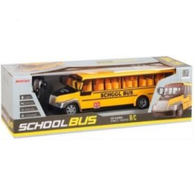 تصویر اسباب بازی کنترلی مدل اتوبوس مدرسه طرح شارژی کد 677-666 