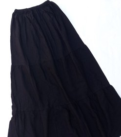 تصویر جدیدترین مدل دامن زنانه نخی پله ای چین دار - سبز چمنی The newest model Women's cotton skirt folded stairs