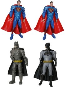 تصویر فیگور بتمن و سوپرمن ۴ تایی 