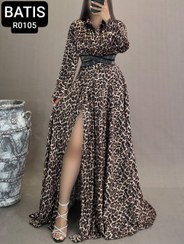 تصویر ست شومیز دامن پلنگی فری سایز ۳۸ تا ۴۴ 