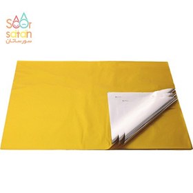 تصویر کاغذ کادو لیزری طلایی 