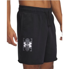 تصویر شلوارک لوگوی ریوال تری سایز 8 اینچ برند under armour 8" Rival Terry Logo Shorts