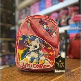 تصویر کوله پشتی پیش دبستانی طرح دار چند زیپ 