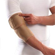 تصویر آرنج بند طبی نئوپرنی پددار پاک سمن رنگ کرم Neoprene Elbow Support with Pad Paksaman cream color