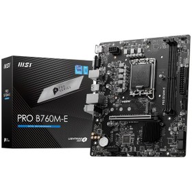 تصویر مادربرد ام اس آی مدل PRO B760M-E DDR5 MSI PRO B760M-E DDR5 mATX Motherboard