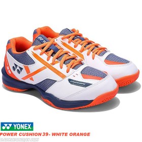 تصویر کفش بدمینتون یونکس YONEX POWER CUSHION 39 - WHITE ORANGE 