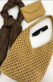 تصویر کیف ماه گل - مرواریدی Flower moon bag