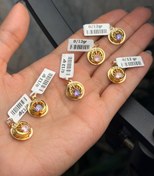 تصویر آویز دایره نگین دار 