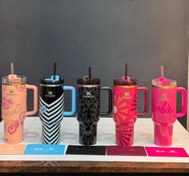 تصویر تراول ماگ استنلی مدل QUENCHER طرح باربی 