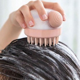 تصویر ماساژور سیلیکونی کف سر Greeple scalp massager