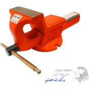 تصویر گیره رومیزی ذوب ریزان رنگ نارنجی مدل 140 میلیمتر 