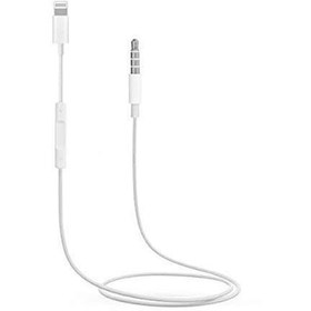 تصویر مبدل لایتنینگ به جک 3.5 میلی متری اپل مدل MH021 MH021 Lightning to 3.5 AUX Audio Cable