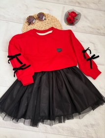 تصویر ست یلدایی کراپ دامن - سایز 