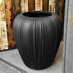 تصویر گلدان فایبرگلاس مدل کابوی (کابو)، سایز 1 - کد 288a (ارتفاع 60 سانتی متر) 