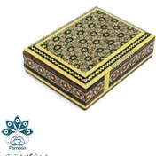 تصویر جعبه پاسور خاتم کاری اصفهان 