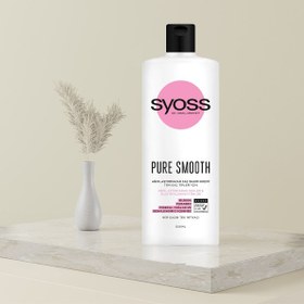 تصویر نرم کننده مو سایوس SYOSS مدل PURE SMOOTH مناسب انواع مو (500میل) SYOSS PURE SMOOTH hair conditioner suitable for all types of hair (500ml)