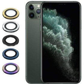 تصویر گلس لنز دوربین رینگی اپل مناسب برای iphone 11 pro/11 pro max 